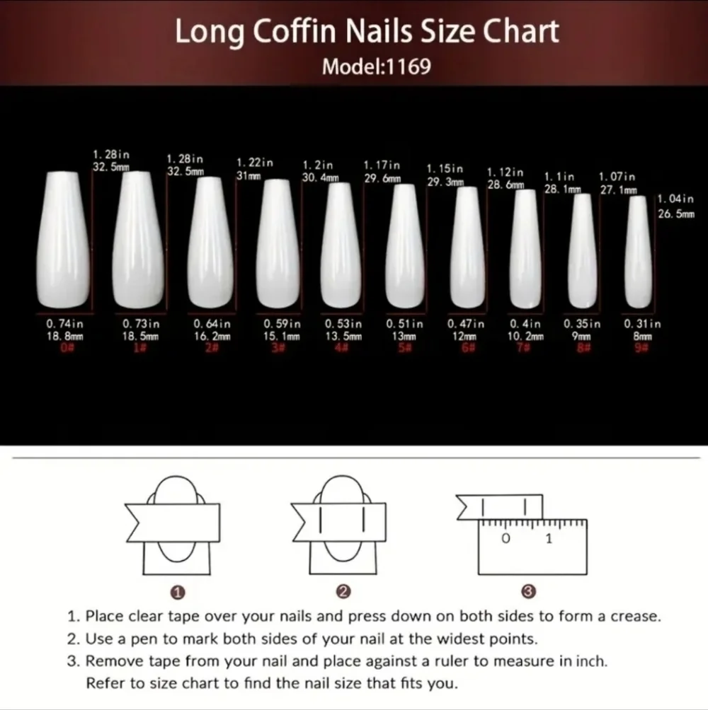 24 Pieces Fake Press On Nails